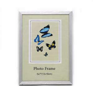 Quality Simple Style Silver Photo Frames MFS-AL0007 , Decorative Metal Picture Frames for sale