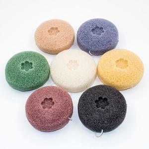 Quality 100% Natural Round Konjac Facial Sponge For Face Cleansing for sale
