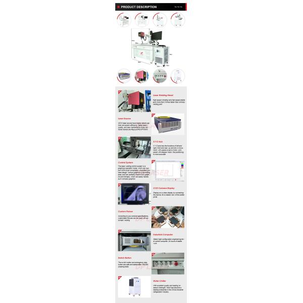 1070nm 75W Nickel Sheet QCW Fibre Laser Welding Machine Raycus MAX IPG For Lithium Ion Battery