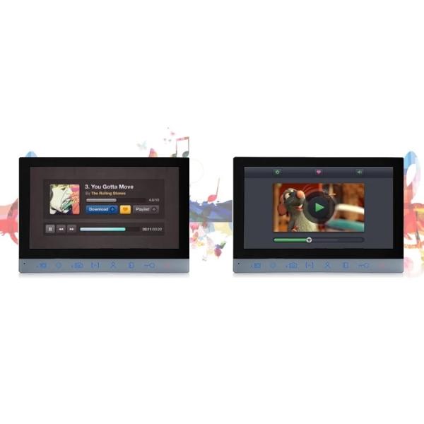 Multi Apartments Video Intercoms with 2 Buttons for 2 Family Video Door Phone