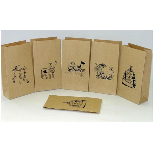 Stand Up Kraft Paper Coffee Packaging Bag with Pattern Design
