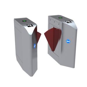 Quality Remote Control Flap Barrier Gate Automatic Entrance 600mm Lane Width For Security for sale