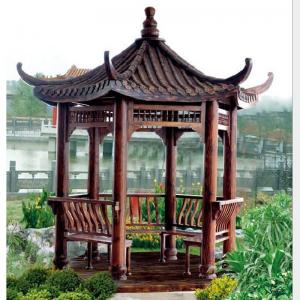 Quality Waterproof Outdoor Garden Patio Wooden Chinese Garden Gazebo Carbonating for sale