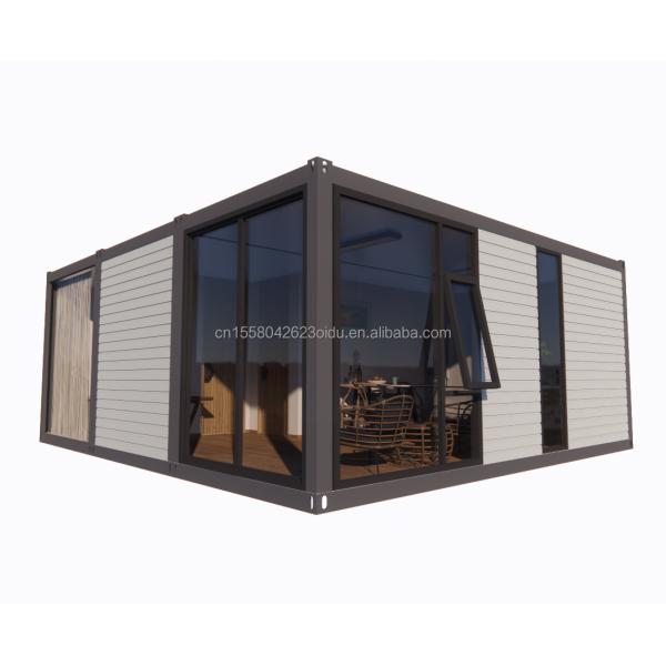 Galvanized Steel Bending 180g 20ft 40ft Detachable Prefabricated Flat Pack Container Home House With 2 Bedrooms for Hotel