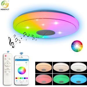 Quality Modern Smartphone Bluetooth Control Music Acrylic Ceiling Lamp 60 Watt for sale