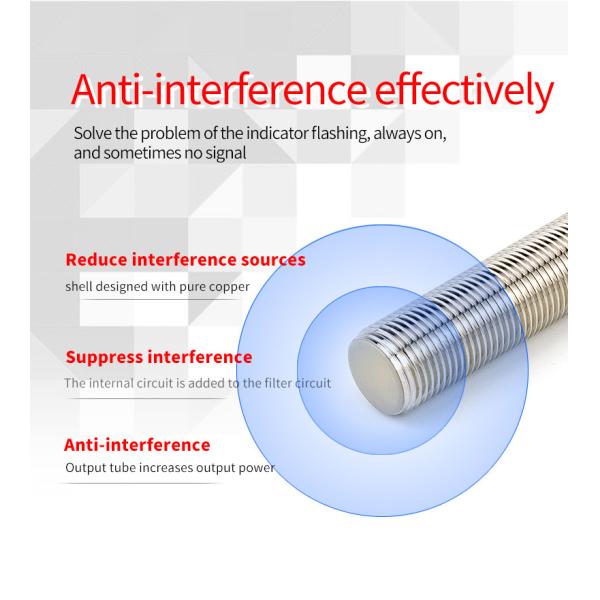 12V / 24V DC M12 Inductive Proximity Sensor IP67 High Precision Long Life