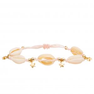 Quality Adjustable Braided Sea Cowrie Shell Bracelet Set Bohemian Seashell for Women for sale