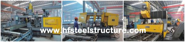 Q345 Steel Structure / V Brace Metal Truss Buildings With Welded / Hot Rolled H-beam
