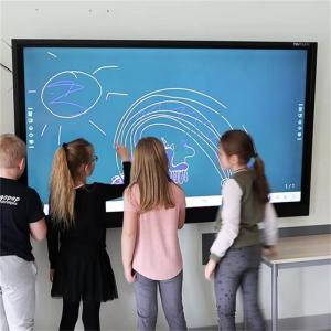Quality 75 Inch Dual System Ops USB Media Photo Teaching Interactive Flat Panel for Education for sale