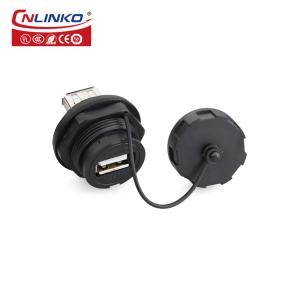 Quality CNLINKO USB Plug Waterproof Usb 2.0 Panel Mount Waterproof Usb Female Connector for sale