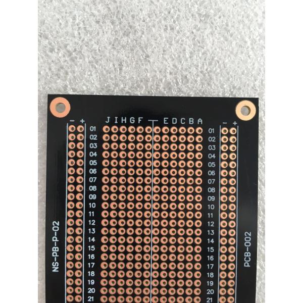 Overload Protection Prototyping PCB Board 94 * 64mm Black Fr-4 PCB Breadboard