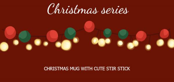 Christmas tree creative water sublimation cup ceramic mug coffee high-value couple sublimation cup