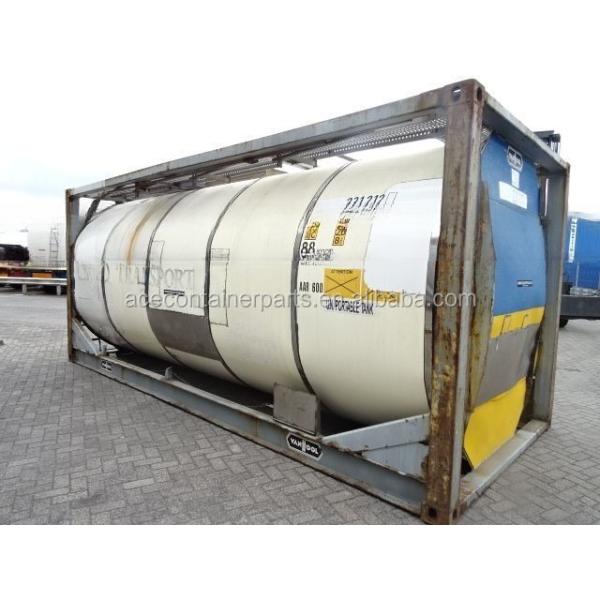 Certified CSC T11 ISO Tank Container 21000L to 26000L for Chemical Storage Made of Steel and Corten Steel