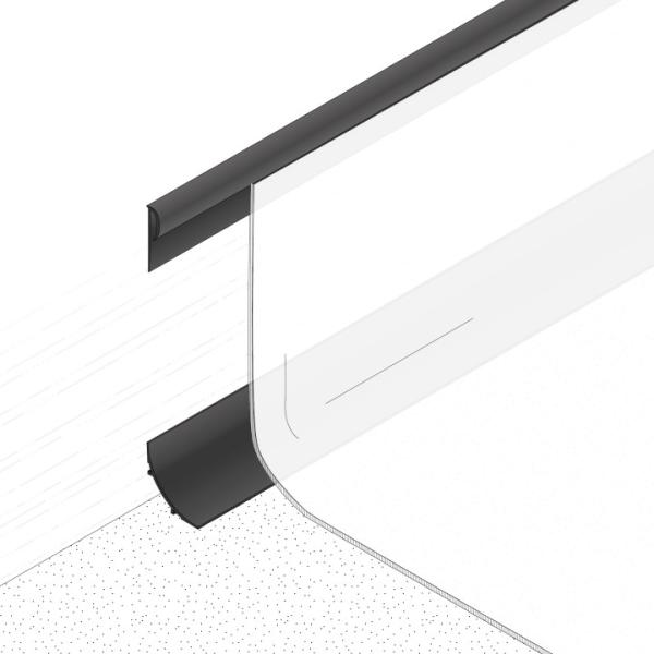Vinyl Flooring Accessories Rigid PVC Capping Strips and Cove Former with Hardness