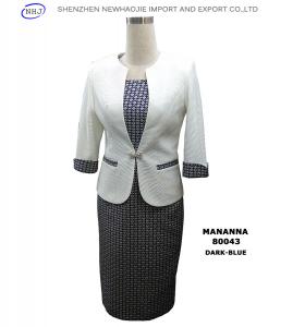 Quality dress suit styles collarless ladies dress jackets for sale