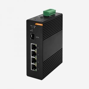 China Full Gigabit 4 30W Poe+ Ports Industrial Ethernet Switch With 1 SFP Fiber Port on sale