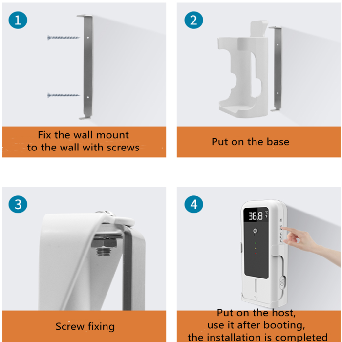 Temperature Measurement Infrared Sensor Automatic Foaming Soap Dispenser