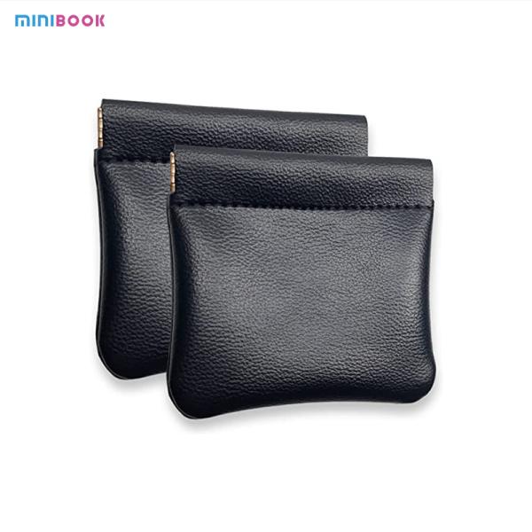 Unisex PU Leather Portable Headphone Protection Bag for Men and Women Portable Wallet