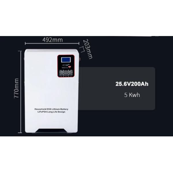 Solar Energy Storage System 5kwh 10kwh Battery 25.6V 51.2V 200Ah Lithium Lifepo4 Battery Pack