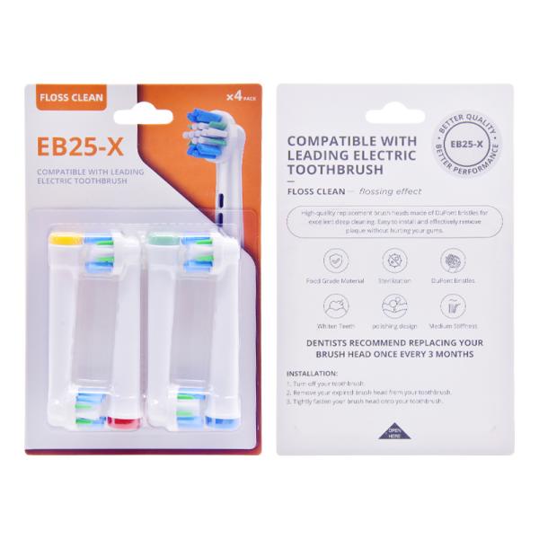 Eb25-X Compatible Electric Toothbrush Replacement Brush Heads For Teeth Clean