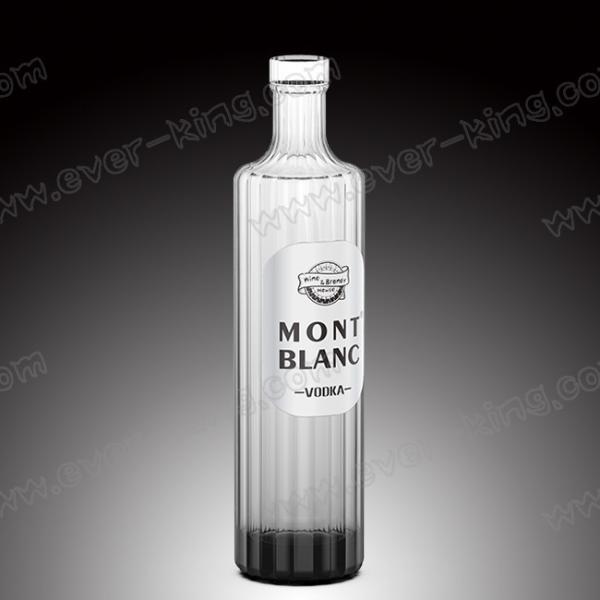Luxury 700ml Empty Vodka Bottle With Glass Cap