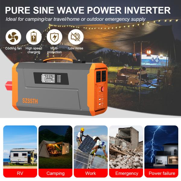 800W 1000W 2000W Pure Sine Power Inverter For Car With SDK Network