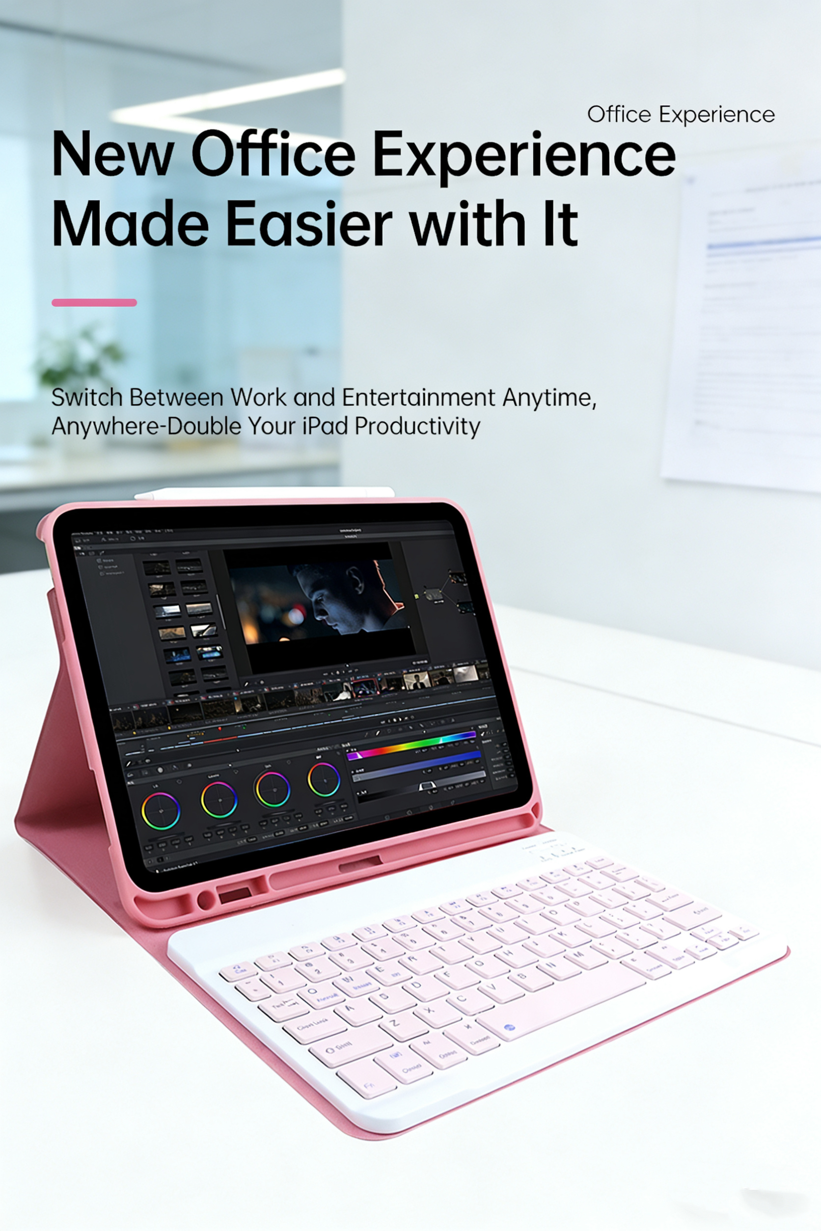 Laudtec All-Round Protection Magnetic Detachable Portable Magic Keyboard Case for iPad 10.9-inch OEM/ODM/private Customization