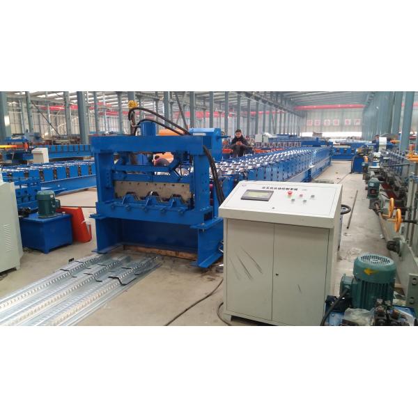 Double 1.5 Inch Chains Steel Metal Decking Tile Sheet Roll Forming Making Machine
