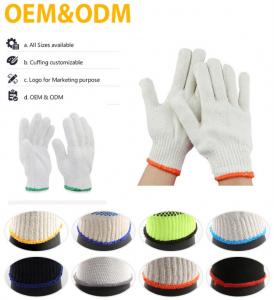 Quality Cotton Gloves Safety Comfortable Cotton Hand Work Gloves Cement For Workers for sale