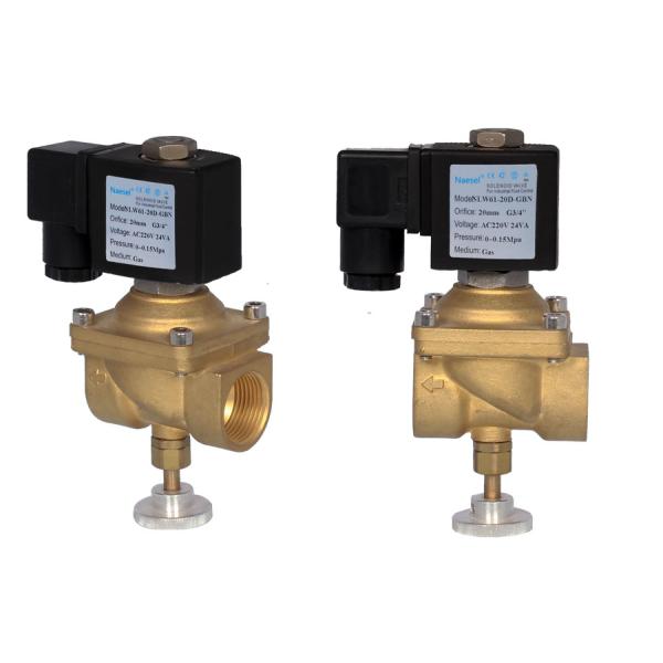 1 Gas Solenoid Valve 24V 48V Normal Closed Flow Adjustable Quick Close off