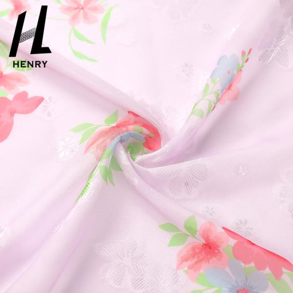 Custom Soft Tulle Fabric 100% Polyester Textile Material Print Chiffon For Garment