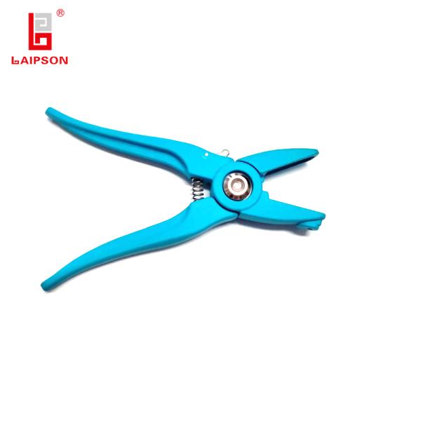Blue Sheep Goat Chicken Poultry Ear Tag Plier Applicator For Tagging Animal Tags