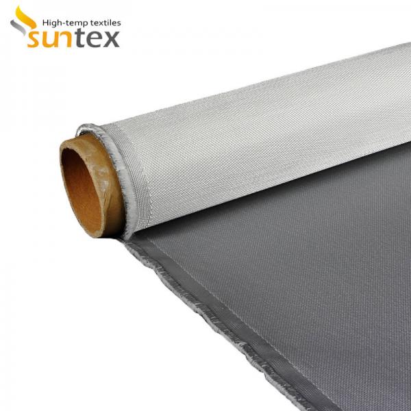 Buy 560 G/sqm 0.43mm Silicone Rubber Coated Fiberglass Cloth For Fire Blanket at wholesale prices