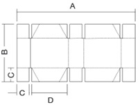 4 6 Corner Semi Auto Folder Gluer / Carton Folding And Gluing Machine