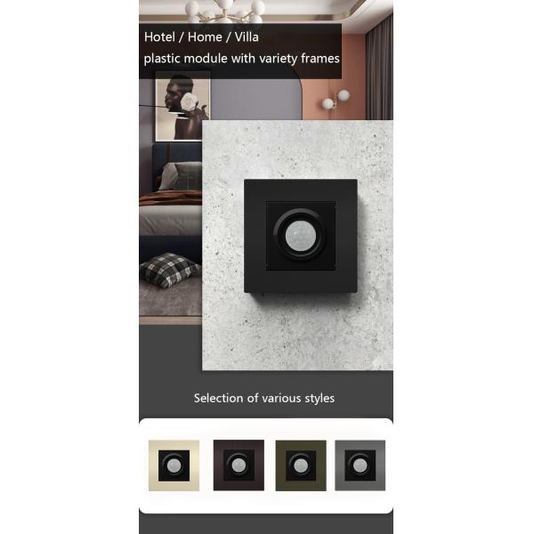 Stainless Steel Motion Sensor Wall Plate Amber / Bronze Color
