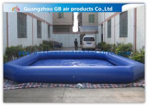 Quality Commercial Giant Swimming Pool Inflatables , Dark Blue Large Inflatable Pool Toys 8 * 6m for sale