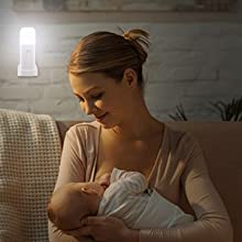 Motion Sensor Night Light Indoor USB Rechargeable Bedside Lamp Portable Adjustable Brightness Nightlight