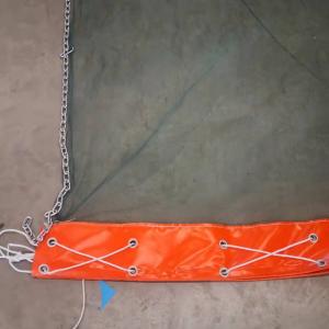 China Impermeable PVC Oil Boom Floating Sediment Curtain Turbidity For Spill Containment on sale