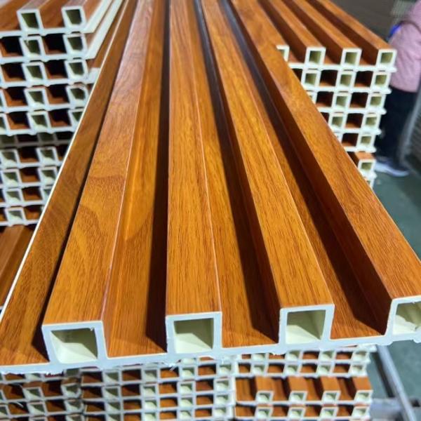 Eco Friendly WPC Indoor Wall Cladding Fluted Wall Panel Interior Decoration