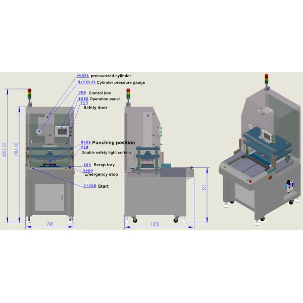 Low Noise 8s/Pcs PCB Punching Machine CNC Punch Press For Aluminum Boards