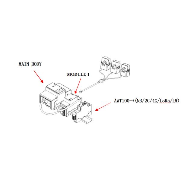 ADW200 45~65Hz Wireless Energy Meter / Multi Circuit Power Meter