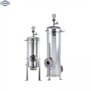 Quality SS316 SUS Food Grade Stainless Steel Micron Water Filter Housing for single and multi cartridge for sale