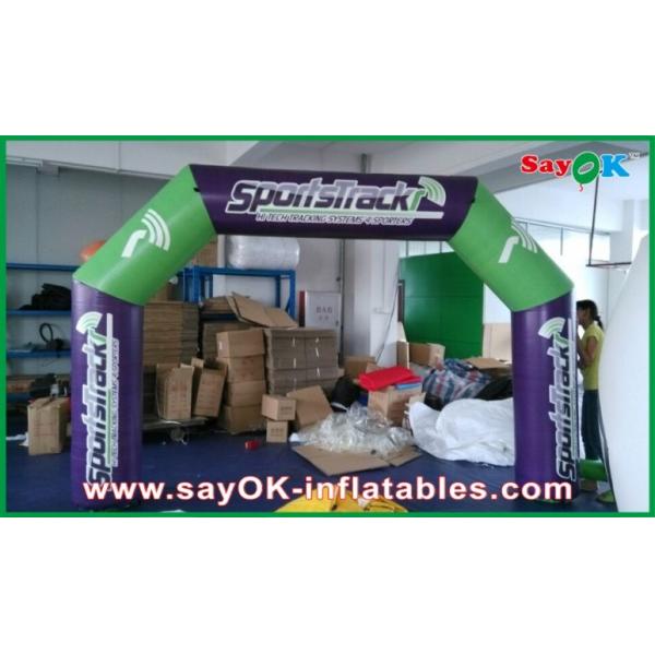 Wedding Arch Decorations PVC Tarpaulin Outdoor Inflatable Archway , Inflatable Start Finish Arch