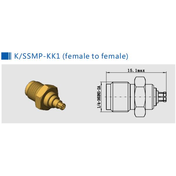 K Type to SMP Female to Female 2.92mm RF Adapter