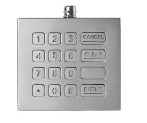 Quality Updated16 Keys Industrial Numeric Keypad with Backlight IP68 standard Desktop Solution for sale