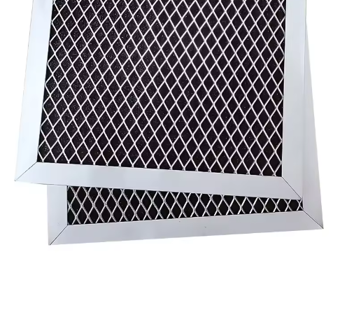 High Efficiency Metal Frame Panel Air Filter Activated Carbon Air Filter Easily Replaced
