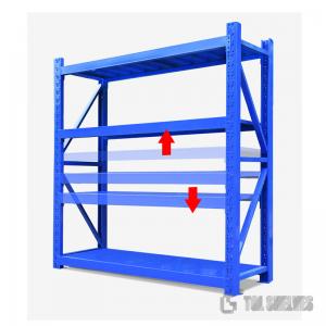 Quality Cold Rolled Steel Pallet Rack Shelving , ODM warehouse pallet racking 500KG capacity for sale