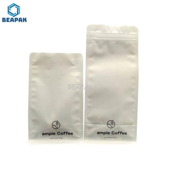 Flat Bottom Resealable 120um Printed Coffee Bags