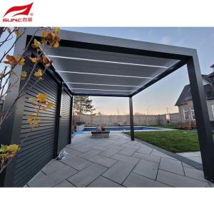 Quality 4X6m 3x5m Motorized Aluminum Pergola Waterproof For Garden Building Outdoor for sale