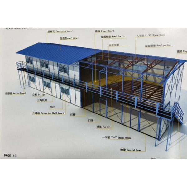 light steel structure modular prefabricated homes for worker houses
